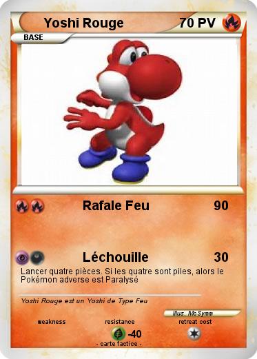 Pokemon Yoshi Rouge