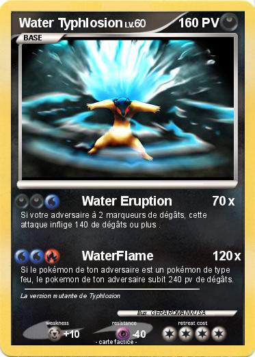 Pokemon Water Typhlosion
