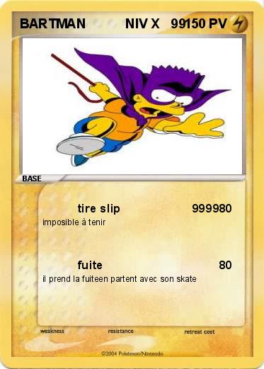 Pokemon BARTMAN           NIV X   99