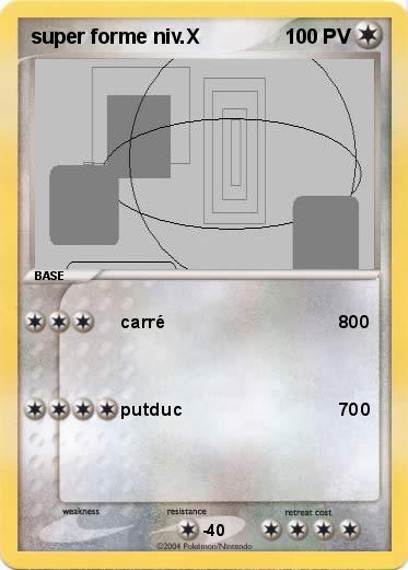 Pokemon super forme niv.X