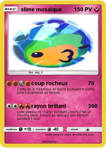 Pokemon slime mosaïque