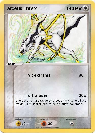 Pokemon arceus   niv x