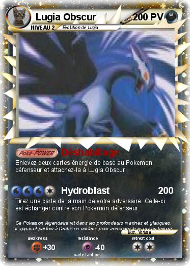 Pokemon Lugia Obscur