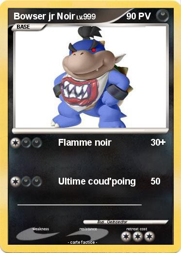 Pokemon Bowser jr Noir