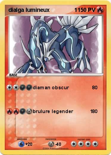 Pokemon dialga lumineux                1 