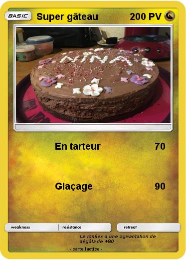 Pokemon Super gâteau