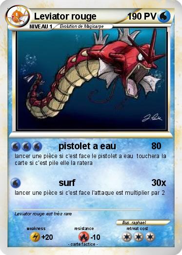 Pokemon Leviator rouge