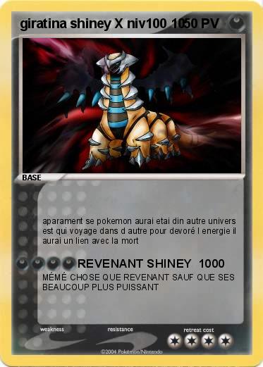Pokemon giratina shiney X niv100 10