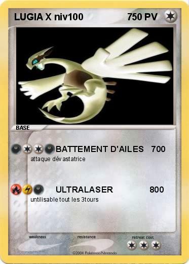 Pokemon LUGIA X niv100                 7