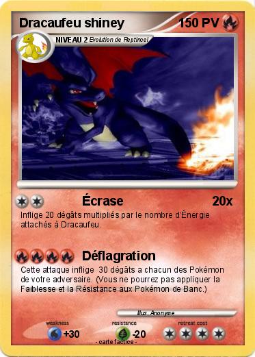Pokemon Dracaufeu shiney