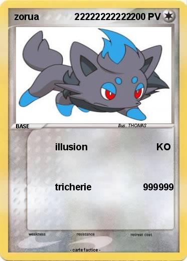 Pokemon zorua              22222222222