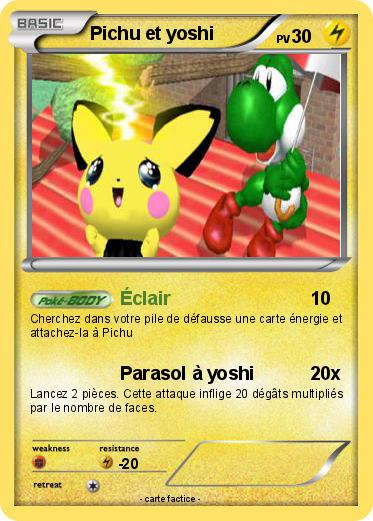 Pokemon Pichu et yoshi