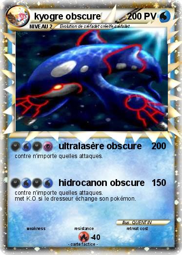 Pokemon kyogre obscure