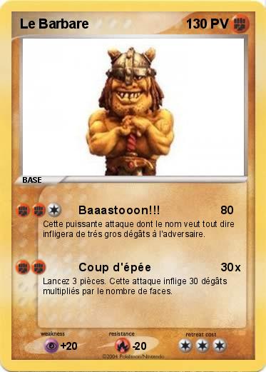 Pokemon Le Barbare