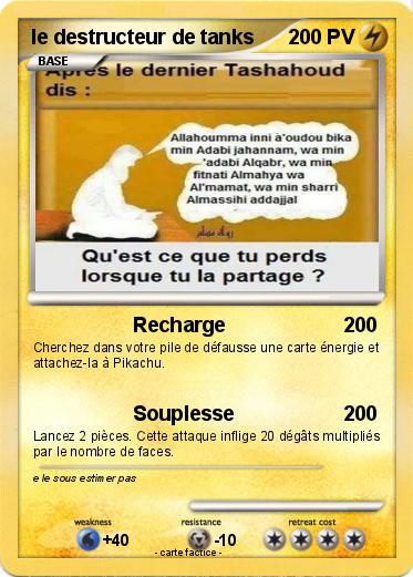 Pokemon le destructeur de tanks