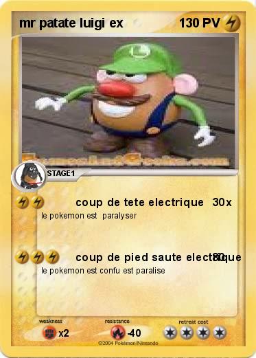 Pokemon mr patate luigi ex 