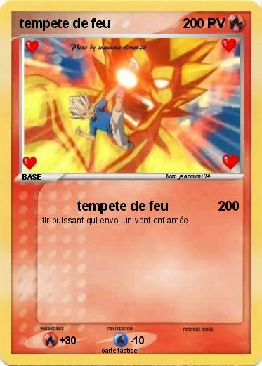 Pokemon tempete de feu