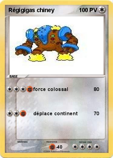 Pokemon Régigigas chiney