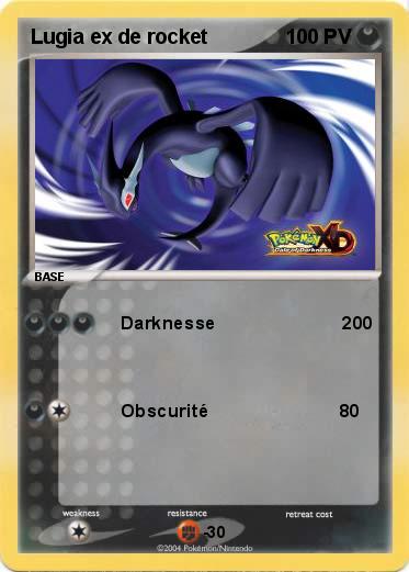 Pokemon Lugia ex de rocket