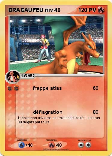 Pokemon DRACAUFEU niv 40