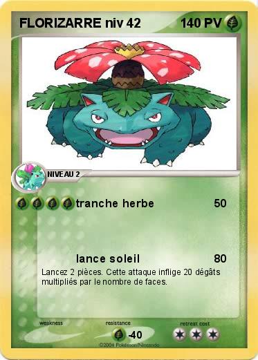 Pokemon FLORIZARRE niv 42