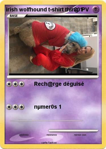 Pokemon irish wolfhound t-shirt thing 1