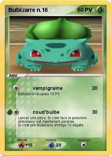 Pokemon Bulbizarre n.16