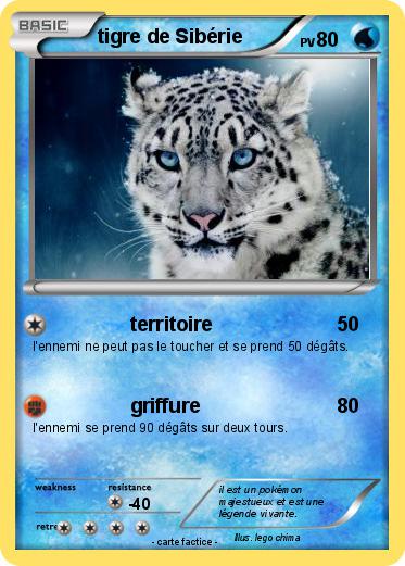 Pokemon tigre de Sibérie