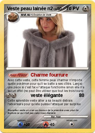 Pokemon Veste peau lainée n2