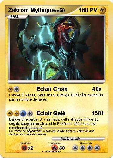 Pokemon Zekrom Mythique