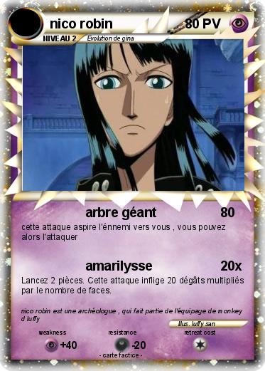 Pokemon nico robin