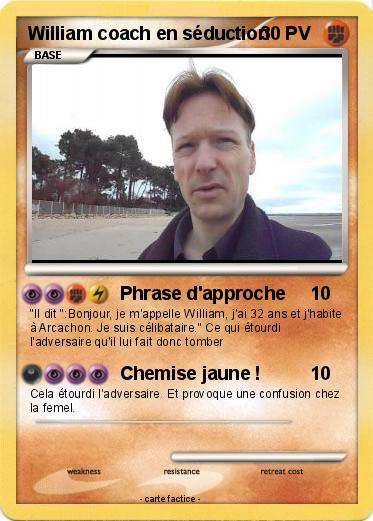 Pokemon William coach en séduction