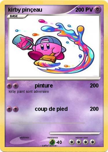 Pokemon kirby pinçeau