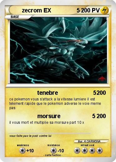Pokemon zecrom EX                5