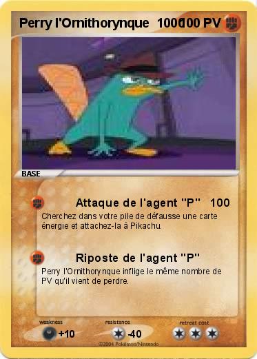Pokemon Perry l'Ornithorynque  1000