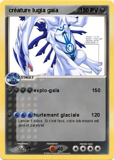 Pokemon créature lugia gaïa
