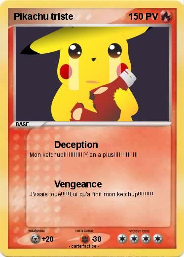 Pokemon Pikachu triste