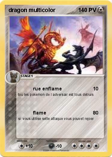 Pokemon dragon multicolor