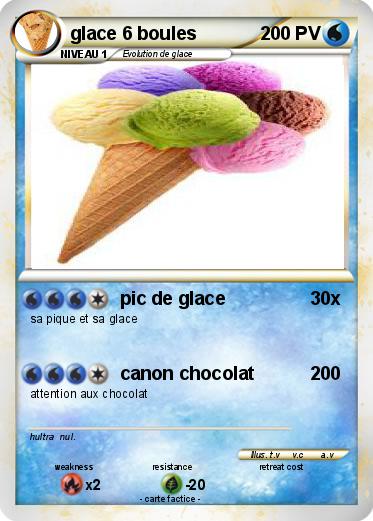 Pokemon glace 6 boules