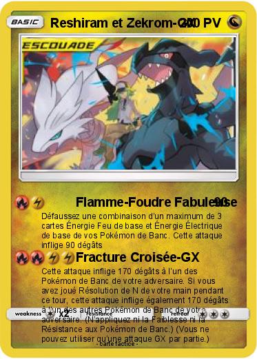 Pokemon Reshiram et Zekrom-GX