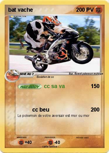 Pokemon bat vache