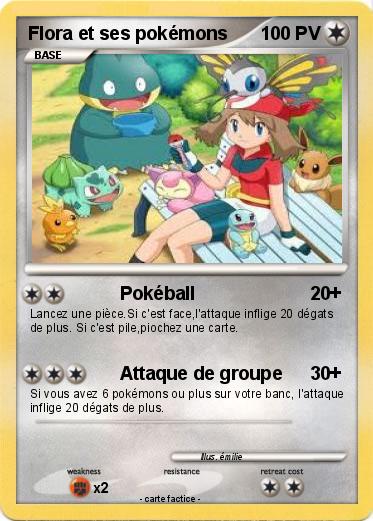 Pokemon Flora et ses pokémons