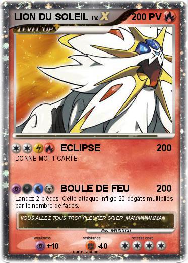 Pokemon LION DU SOLEIL
