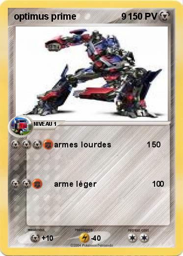 Pokemon optimus prime                  9                                     