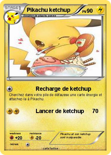 Pokemon Pikachu ketchup