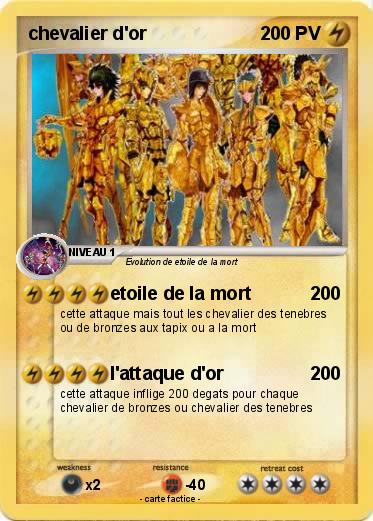 Pokemon chevalier d'or