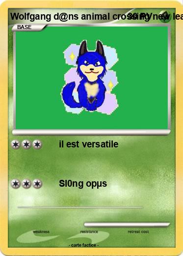 Pokemon Wolfgang d@ns animal crossing new leaf