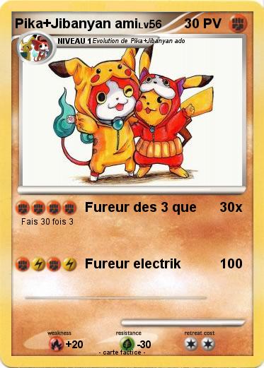 Pokemon Pika+Jibanyan ami