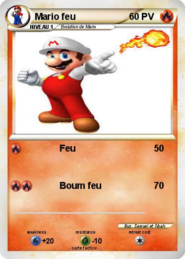 Pokemon Mario feu