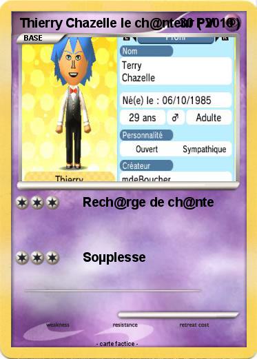 Pokemon Thierry Chazelle le ch@nteur ( 2010 )